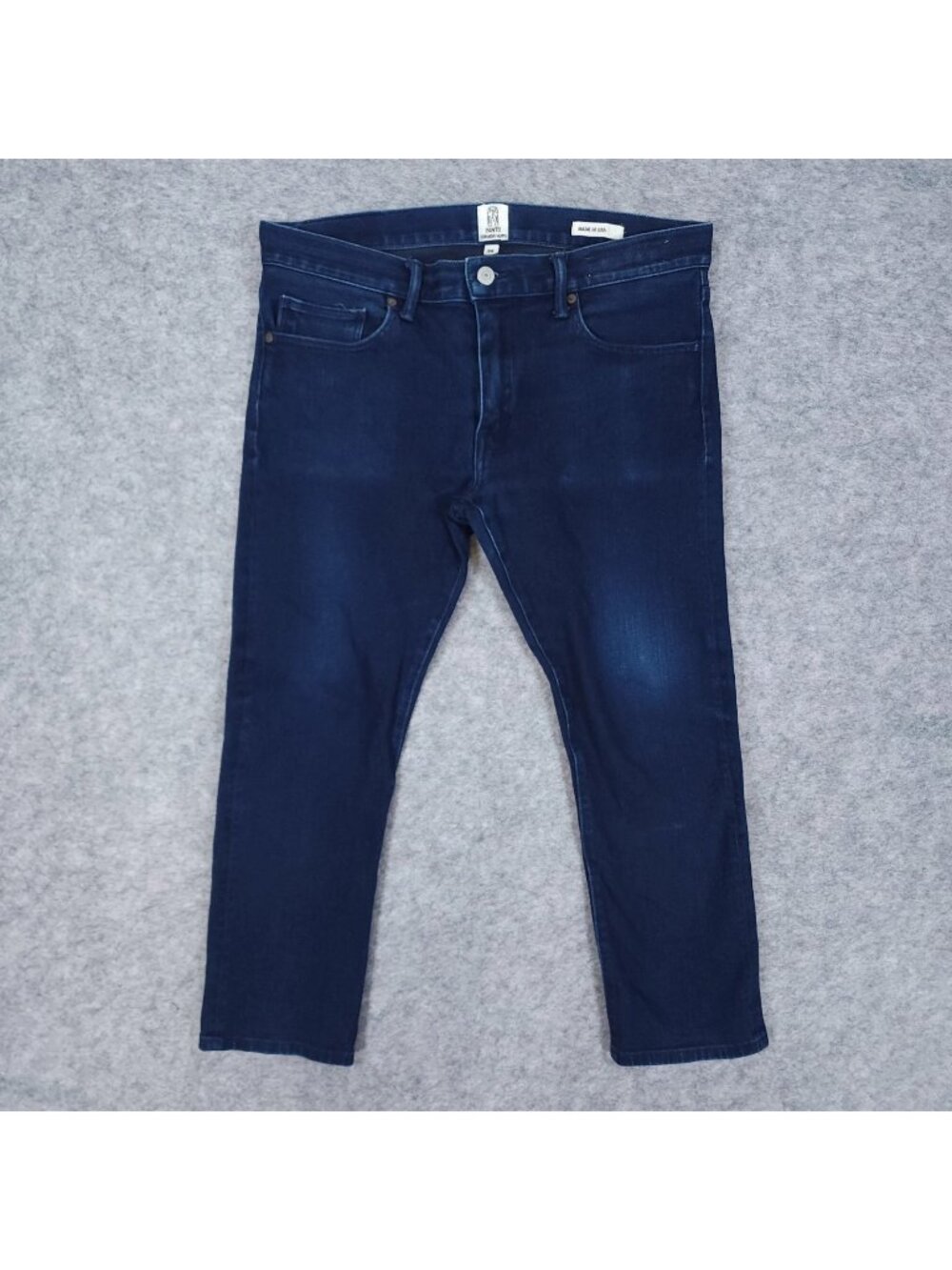 Kato Hiroshi Kato Needle Skinny Jeans 34x23 Indigo Black Raw Selvedge Stretch